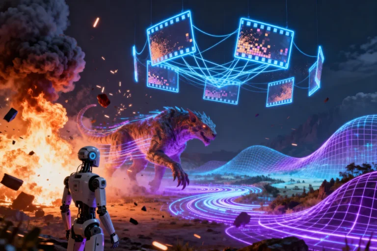 An AI-generated cinematic frame from The VFX Institute