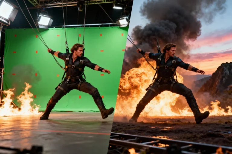 A compositing breakdown from The VFX Institute's showreel work