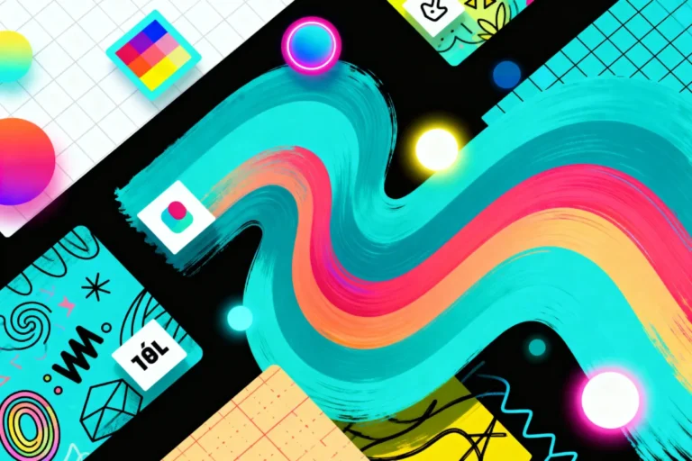 A graphic design showreel still from The VFX Institute